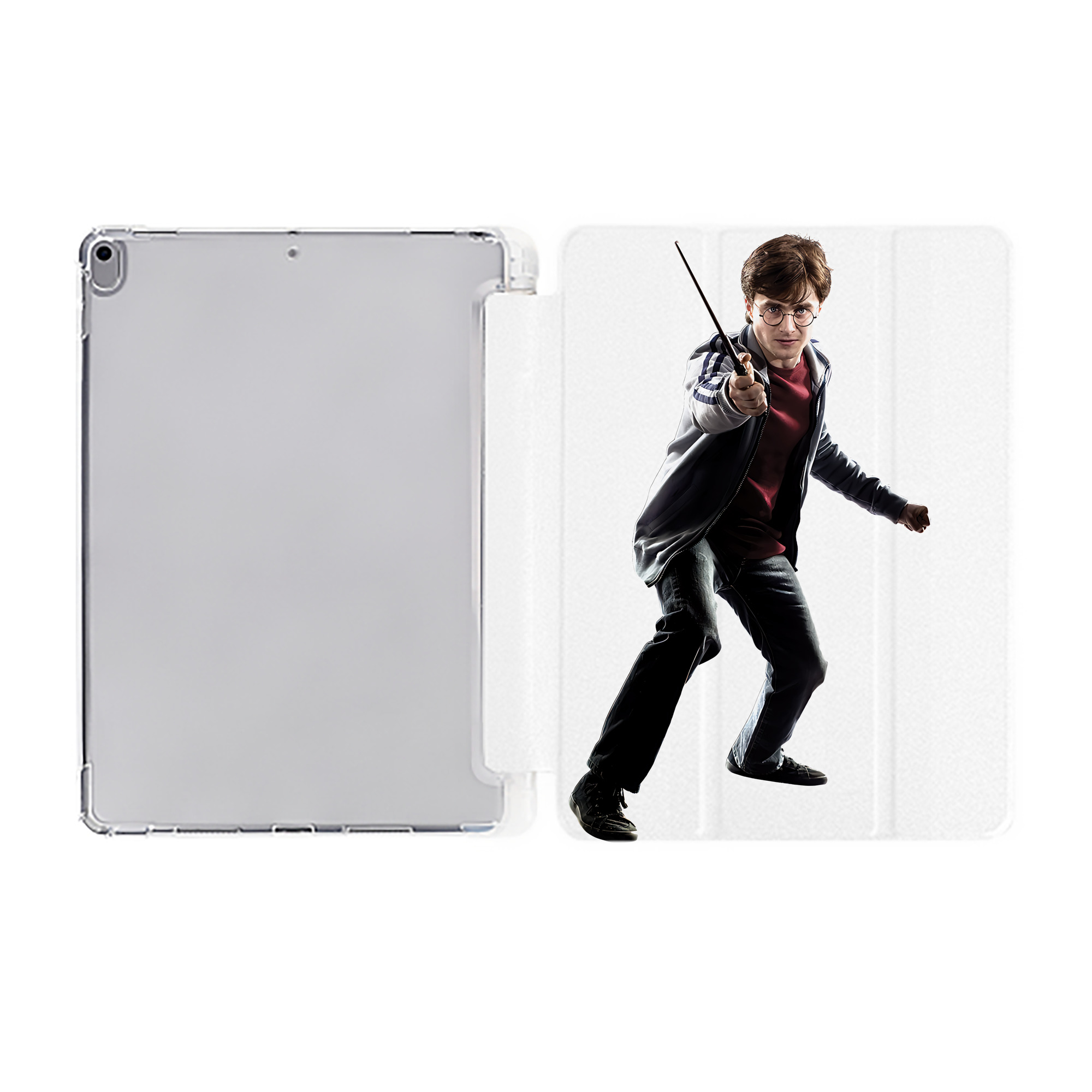 （画像用） Harry Potter ハリー・ポッターシリーズ IPad ケース ペン収納付き 三つ折りスタンド PUレザー×シリコン 対応機種9.5/10.5/10.9インチ